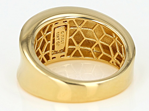 Moda Al Massimo™ 18K Yellow Gold Over Bronze Dome Band Ring - Size 11