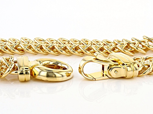 Moda Al Massimo™ 18K Yellow Gold Over Bronze 18MM Multi Link 18 Inch Necklace - Size 18
