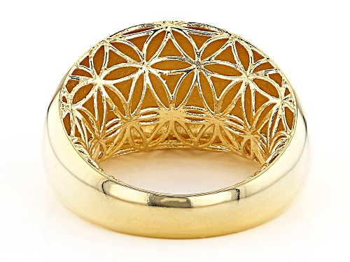 Moda Al Massimo™ 18K Yellow Gold Over Bronze Polished Dome Ring - Size 12