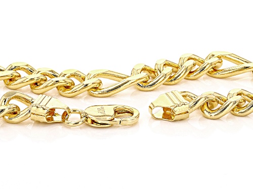 Moda Al Massimo™ 18K Yellow Gold Over Bronze Figaro Chain - Size 20