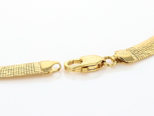Moda Al Massimo® 18k Yellow Gold Over Bronze Omega Link 18 Inch Chain - Size 18
