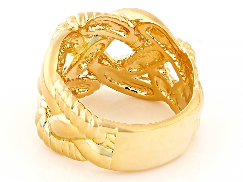 Moda Al Massimo™ 18k Yellow Gold Over Bronze Knot Ring - Size 7
