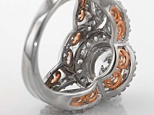Michael O' Connor For Bella Luce ®Diamond Simulant Rhodium Over Sterling Silver & Eterno™ Ring - Size 12