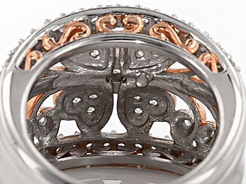 Michael O' Connor For Bella Luce ® Diamond Simulant Rhodium Over Sterling Silver & Eterno™ Ring - Size 7