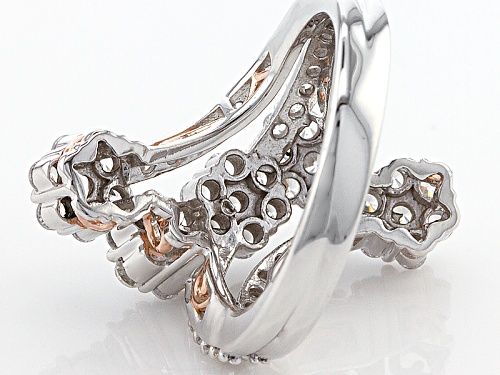 Michael O' Connor For Bella Luce®3.31ctw Diamond Simulant Rhodium Over Sterling & Eterno™Ring - Size 7