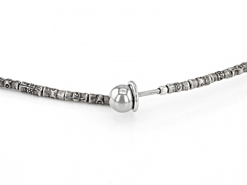 Artisan Collection Of Morocco™ Stainless Steel With Sterling Silver Beads Wire Collar - Size 18
