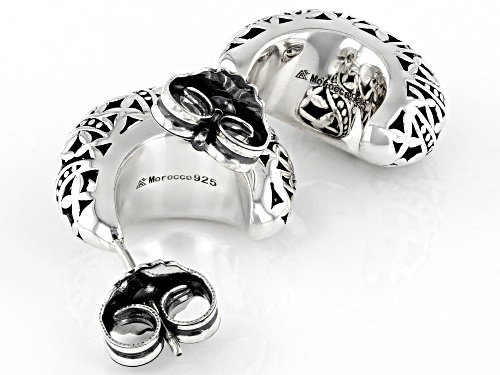 Artisan Collection of Morocco™ Sterling Silver Hoop Earrings