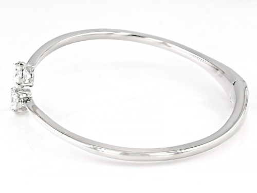 MOISSANITE FIRE® 2.40CTW DEW ROUND PLATINEVE® BANGLE BRACELET - Size 7.25