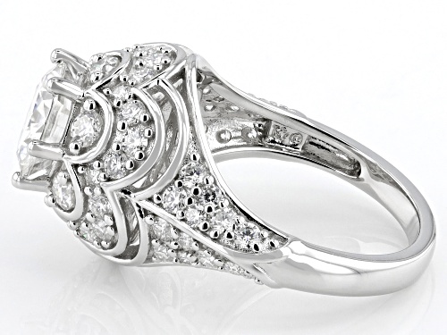 MOISSANITE FIRE® 3.56CTW DEW ROUND BRILLIANT PLATINEVE® RING - Size 11
