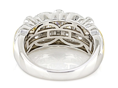MOISSANITE FIRE® 1.80CTW DEW PLATINEVE® AND 14K YELLOW GOLD OVER PLATINEVE BAND RING - Size 5