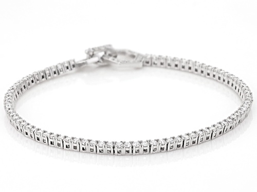 MOISSANITE FIRE® 2.83CTW DEW ROUND BRILLIANT PLATINEVE® TENNIS BRACELET - Size 8