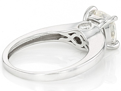 MOISSANITE FIRE® 2.26CTW DEW CUSHION CUT PLATINEVE® RING - Size 7