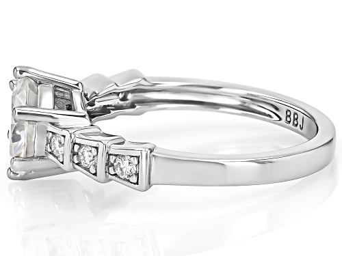 MOISSANITE FIRE® 1.68CTW DEW ROUND BRILLIANT PLATINEVE® RING - Size 8