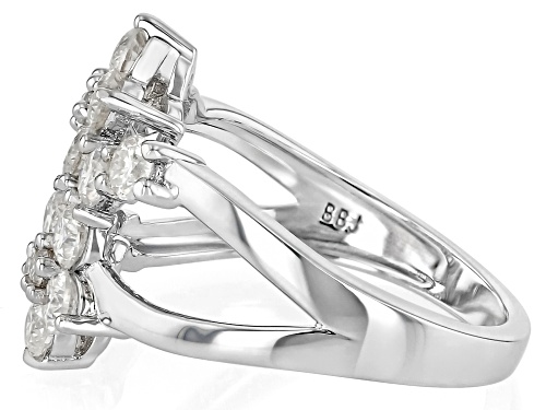 MOISSANITE FIRE® 1.46CTW DEW ROUND BRILLIANT PLATINEVE® RING - Size 6