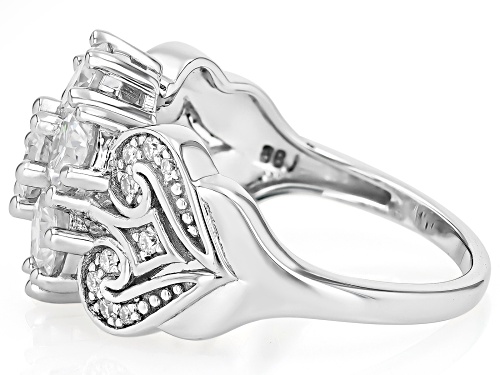 MOISSANITE FIRE® 2.49CTW ROUND PLATINEVE®  RING - Size 7