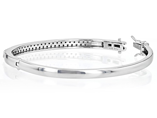 MOISSANITE FIRE® 1.00CTW DEW ROUND BRILLIANT PLATINEVE® BANGLE BRACELET - Size 7.5