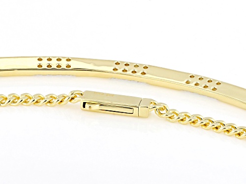 MOISSANITE FIRE® 1.68TW DEW ROUND BRILLIANT 14K YELLOW GOLD OVER SILVER NECKLACE - Size 18