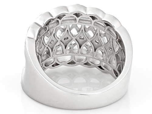 MOISSANITE FIRE® .53CTW DEW ROUND BRILLIANT PLATINEVE® RING - Size 5