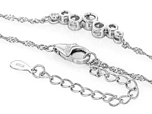 MOISSANITE FIRE® .32CTW DEW ROUND BRILLIANT PLATINEVE® NECKLACE - Size 18
