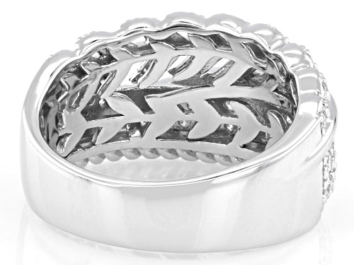 MOISSANITE FIRE® 0.82CTW DEW ROUND BRILLIANT PLATINEVE® RING - Size 7