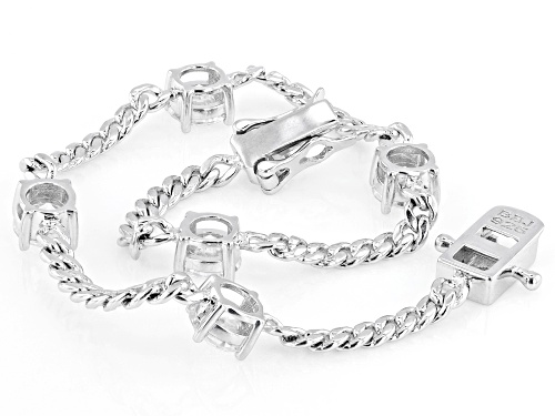 MOISSANITE FIRE® 4.00CTW DEW ROUND BRILLIANT PLATINEVE® BRACELET - Size 7.25