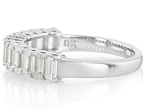 MOISSANITE FIRE® 1.30CTW DEW EMERALD CUT  PLATINEVE® RING - Size 7