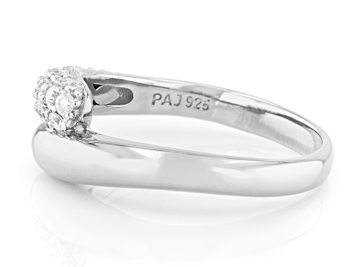 MOISSANITE FIRE® 0.47CTW DEW ROUND BRILLIANT PLATINEVE® RING - Size 7