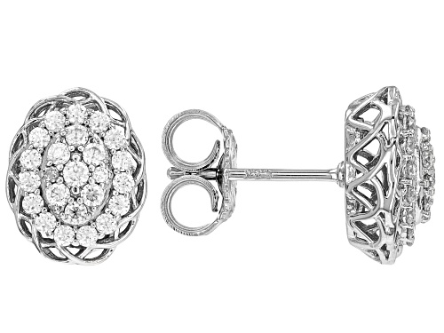 MOISSANITE FIRE® 1.74CTW DEW PLATINEVE® EARRINGS, RING, PENDANT AND CHAIN SET