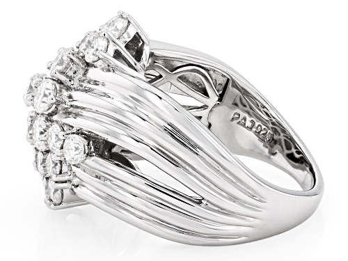 MOISSANITE FIRE® 1.78CTW DEW ROUND BRILLIANT PLATINEVE® RING - Size 6