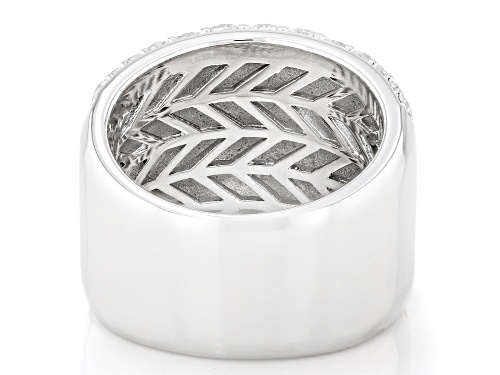 MOISSANITE FIRE® 0.88CTW DEW ROUND BRILLIANT PLATINEVE® RING - Size 5