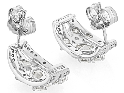 MOISSANITE FIRE® 2.84CTW DEW PLATINEVE®  SCATTER DESIGN EARRINGS