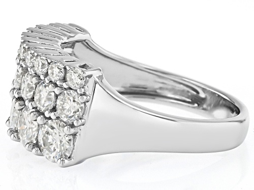 MOISSANITE FIRE® 2.15CTW DEW ROUND PLATINEVE® RING - Size 7