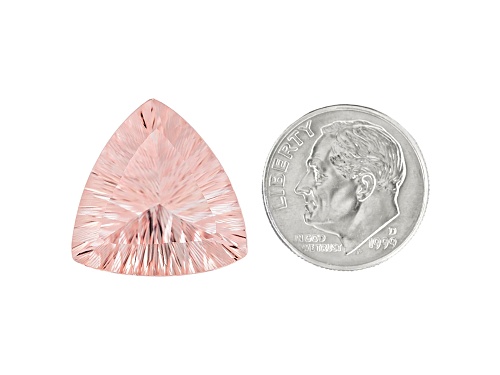Cor-de-Rosa Morganite™ 15.73ct 20mm trillion Quantum Cut®