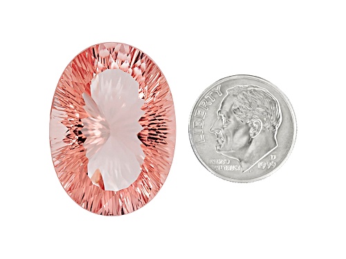 Morganite 29.94x21.99mm Oval Quantum Cut 50.14ct