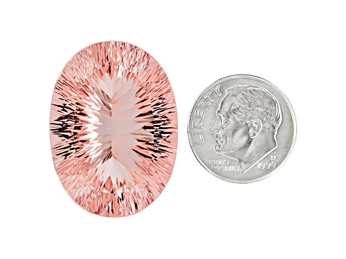 Mozambique Cor-De-Rosa™ Morganite 47.87ct 30.30x21.94mm oval Quantum Cut®