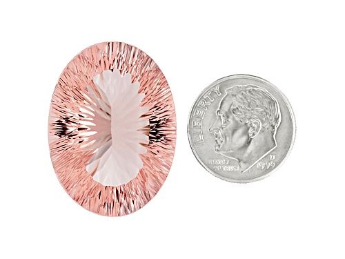 Morganite 30.01x22.31mm Oval Quantum Cut 49.28ct