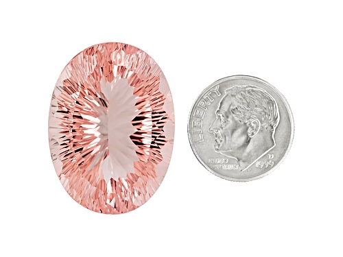 Morganite 30.17x22.25mm Oval Quantum Cut 57.85ct