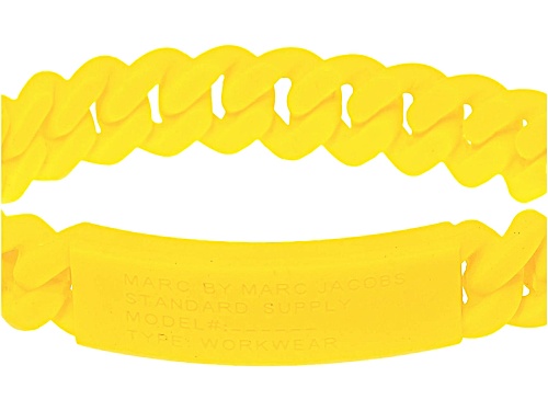Marc By Marc Jacobs Safety Yellow Standard Supply Braided Silicone Rubber Bracelet