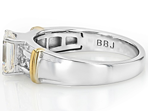 2.10ct Strontium Titanate With 0.33ctw White Zircon Rhodium Over Sterling Silver Ring - Size 12