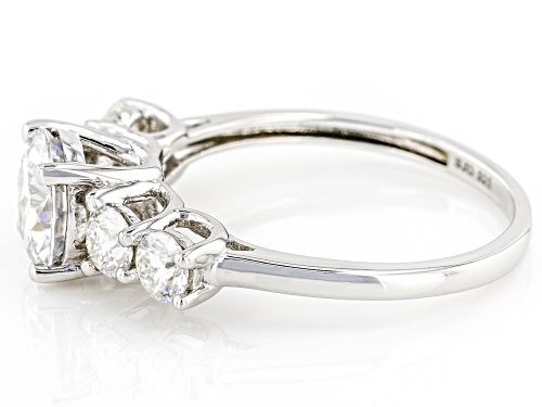 MOISSANITE FIRE(R) 1.84CTW DEW ROUND PLATINEVE(R) RING - Size 6