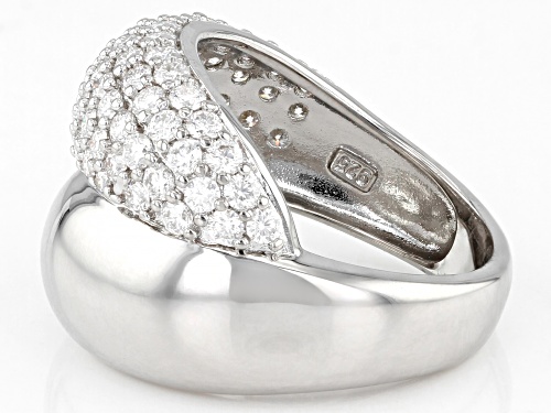 MOISSANITE FIRE(R) 2.09CTW DEW ROUND PLATINEVE(R) RING - Size 6