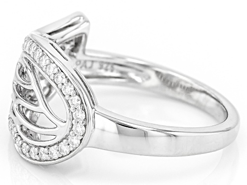 MOISSANITE FIRE(R) .40CTW DEW ROUND BRILLIANT PLATINEVE(R) RING - Size 7