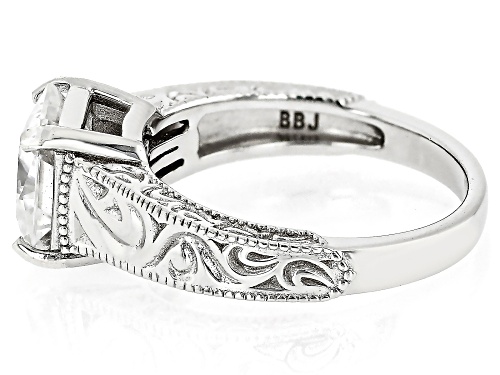 MOISSANITE FIRE(R) 2.82CT DEW SQUARE OCTAGONAL INFERNO CUT(TM) PLATINEVE(R) RING - Size 6