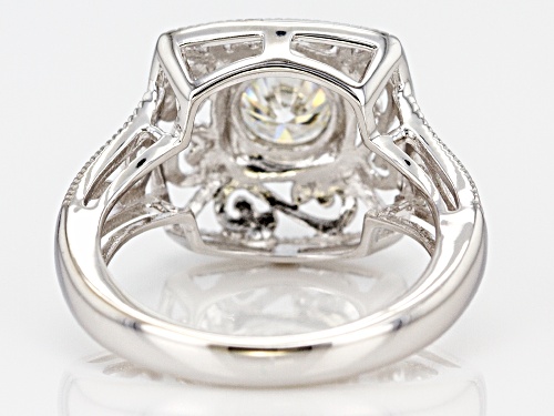 Moissanite Fire® 1.00ctw Diamond Equivalent Weight Round Platineve™ Ring - Size 9