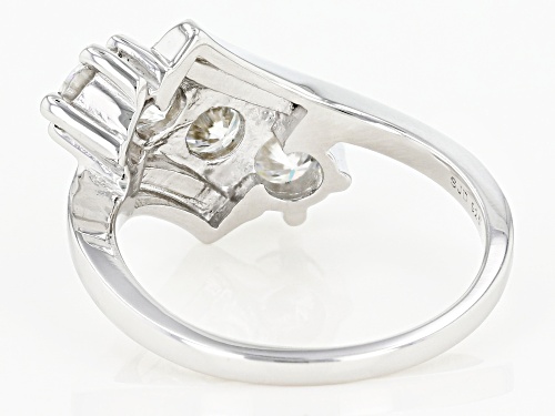 Moissanite Fire® 1.32ctw Diamond Equivalent Weight Round Platineve™ Ring - Size 6