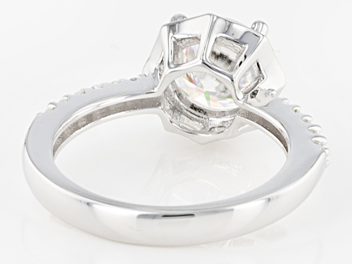 Moissanite Fire® 2.32ctw Diamond Equivalent Weight Round Platineve™ Ring - Size 9