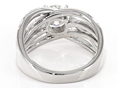 MOISSANITE FIRE® 1.84CTW DEW ROUND PLATINEVE™ RING - Size 10