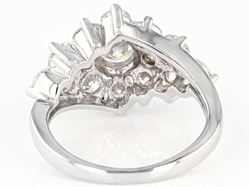 MOISSANITE FIRE® 2.64CTW DEW ROUND PLATINEVE® RING - Size 6