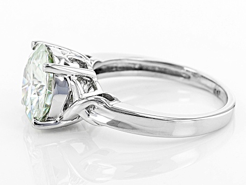 Moissanite Fire® 3.60ct Diamond Equivalent Weight Round Platineve® Solitaire Ring - Size 10