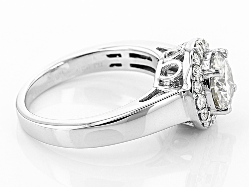 Moissanite Fire® 1.44ctw Diamond Equivalent Weight Round Platineve™ Ring - Size 11